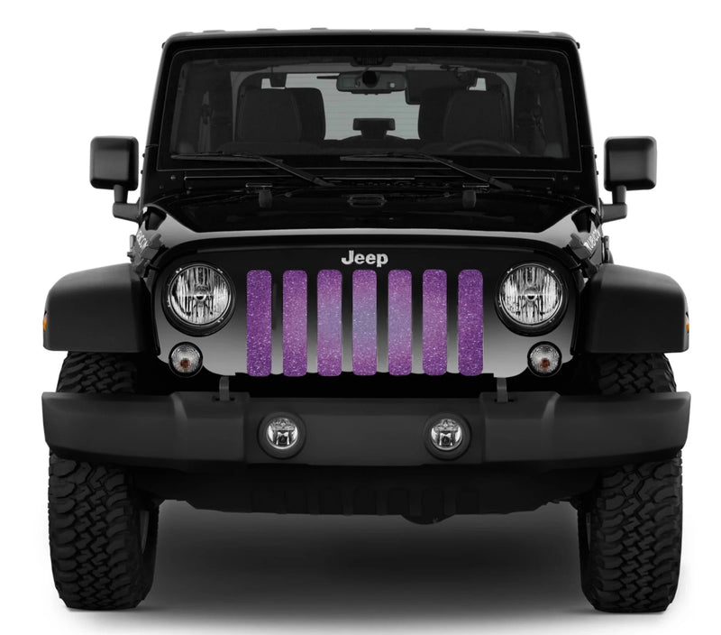 Bright Purple Sparkle Flex Grille Insert - Add Some Sparkle to Your Rig! - Goats Trail