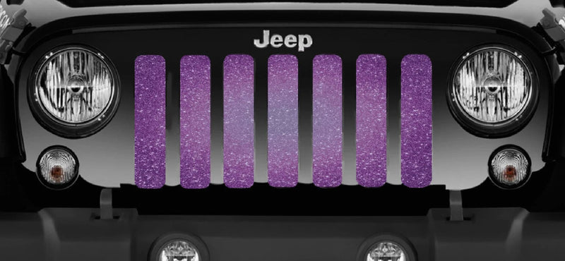 Bright Purple Sparkle Flex Grille Insert - Add Some Sparkle to Your Rig! - Goats Trail