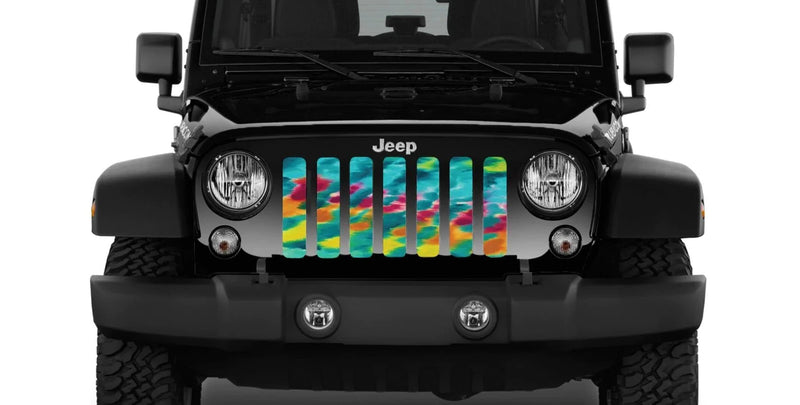 Bright Tropical Tye - Dye Grille Insert - Goats Trail