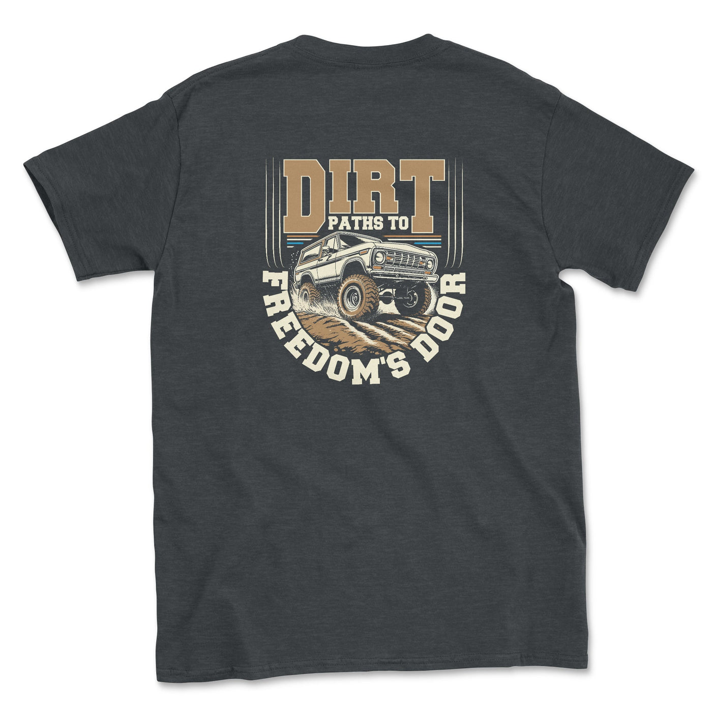 Bronco Graphic Off-road Dirt Roads - Goats Trail Off-Road Apparel Company