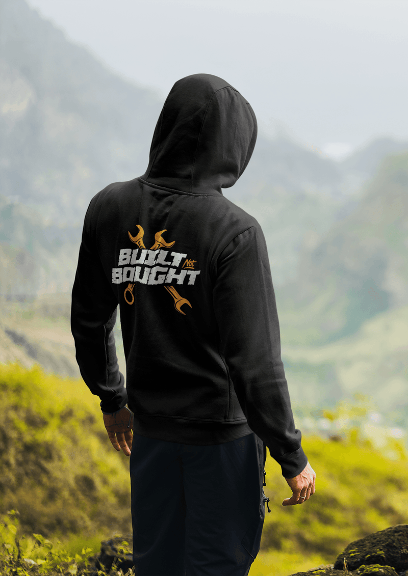 Built Not Bought Zip - Up Hoodie - Goats Trail