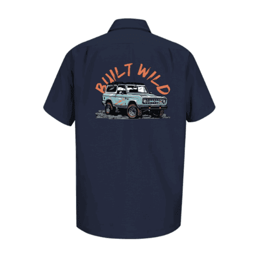 Built Wild Bronco Dickies Work Shirt - Ford Off-Road - Goatstrail