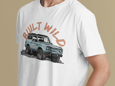 Built Wild Bronco Graphic Tee - Goats Trail