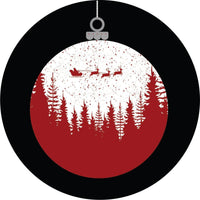 Christmas Globe Ornament Spare Tire Cover - Goats Trail