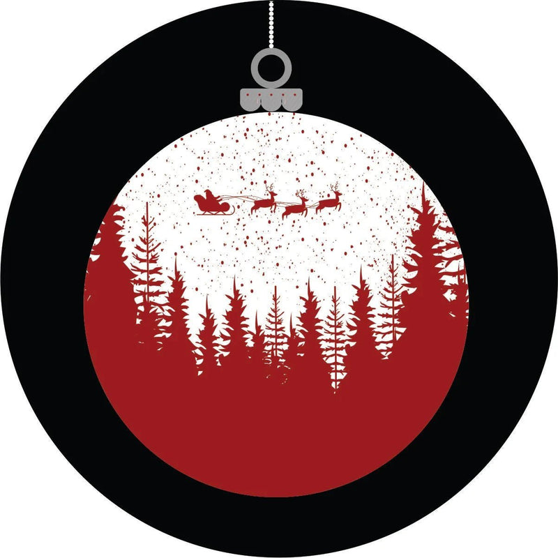 Christmas Globe Ornament Spare Tire Cover - Goats Trail