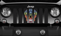 Colorful Sugar Skull Grille Insert - Goats Trail
