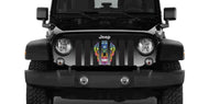 Colorful Sugar Skull Grille Insert - Goats Trail