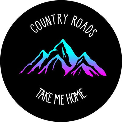 Country Roads Take Me Home Spare Tire Cover - Goats Trail Off-Road Apparel Company