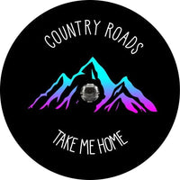 Country Roads Take Me Home Spare Tire Cover - Goats Trail