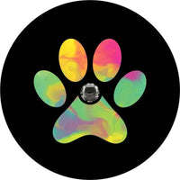 Dog Paw Tie Dye Print for Jeep, Bronco, RV, Camper - Made in the USA - Goats Trail