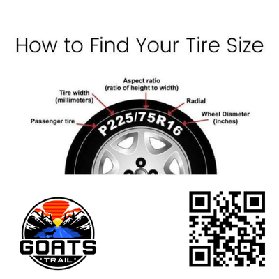 Explore Black & White Mountain Spare Tire Cover - Goats Trail