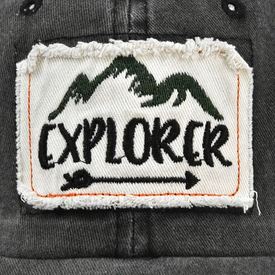 EXPLORER Embroidered Washed Baseball Cap - Goats Trail