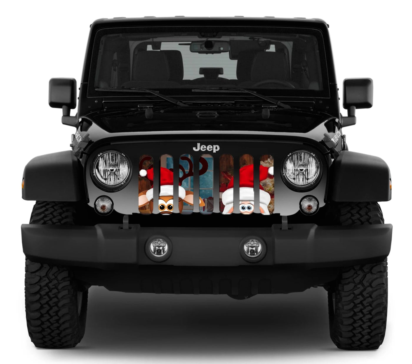 Festive Christmas Jeep Grille Insert - Goats Trail Off-Road Apparel Company