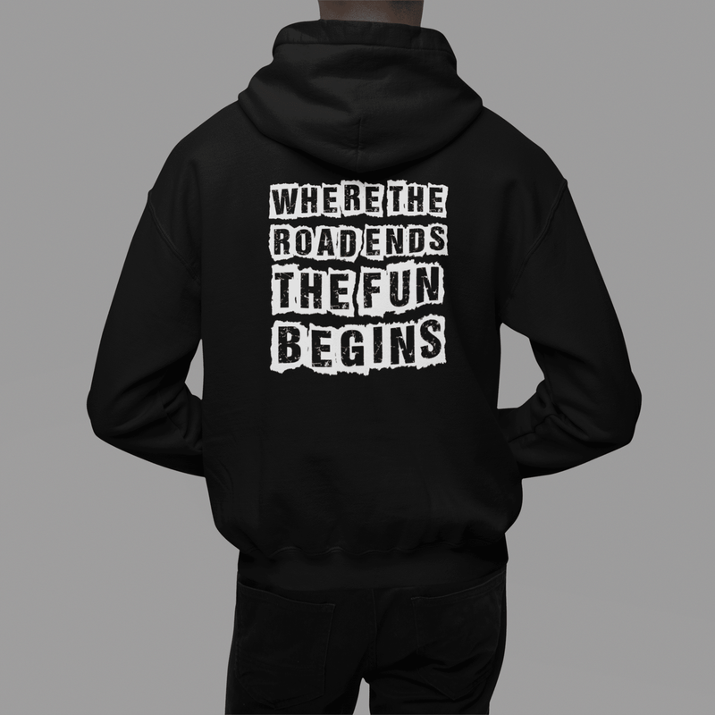 Fun Begins Where the Road Ends Hoodie - Goats Trail