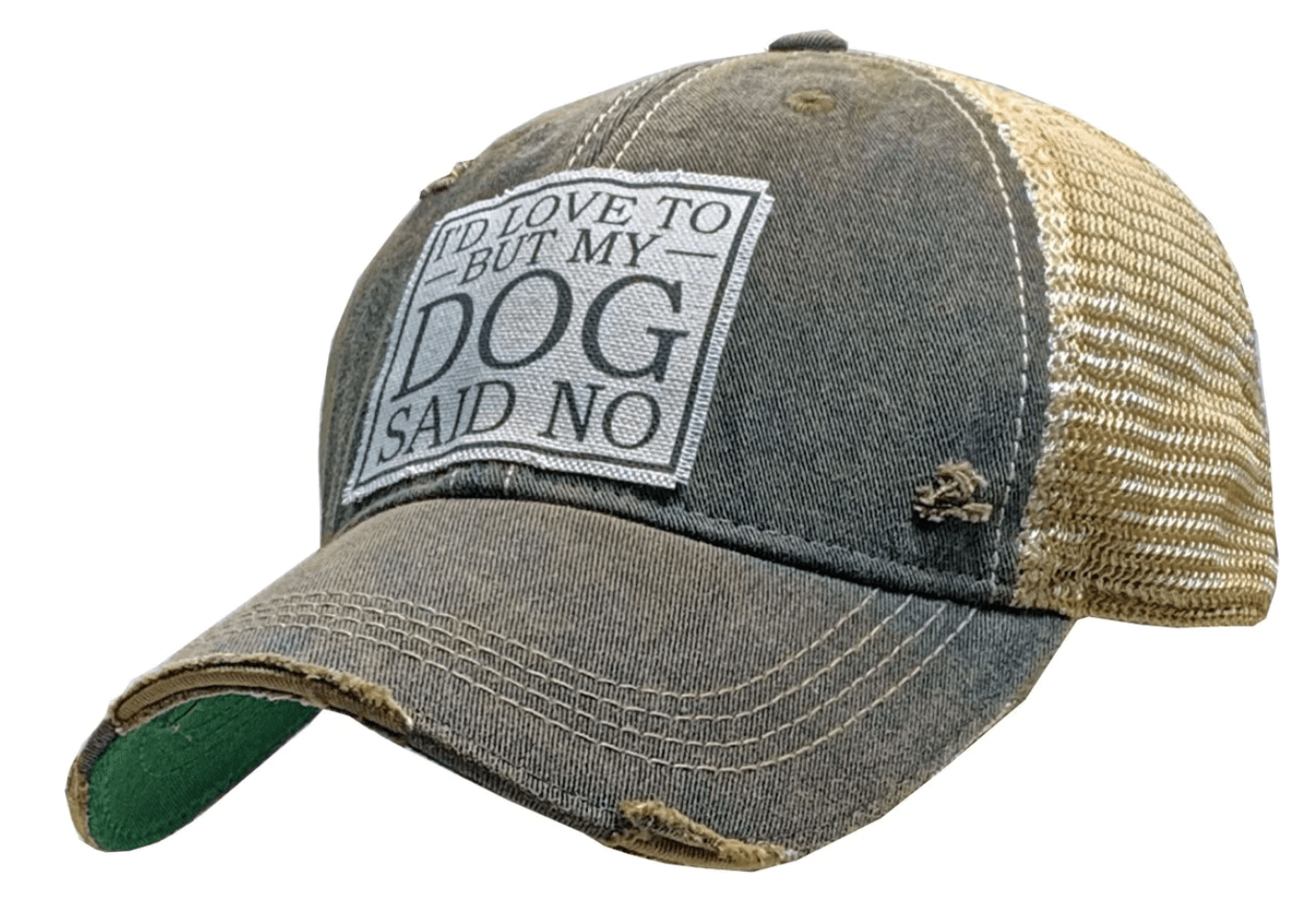 Funny Dog Hat-Distressed Snapback Hats