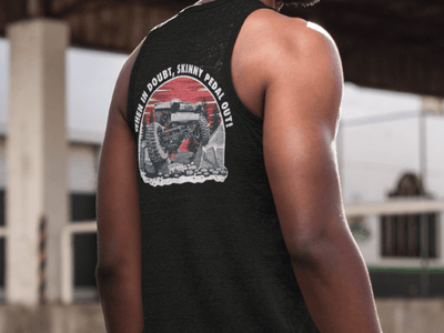 Give It Some Skinny Pedal Muscle Tank Top - Goats Trail