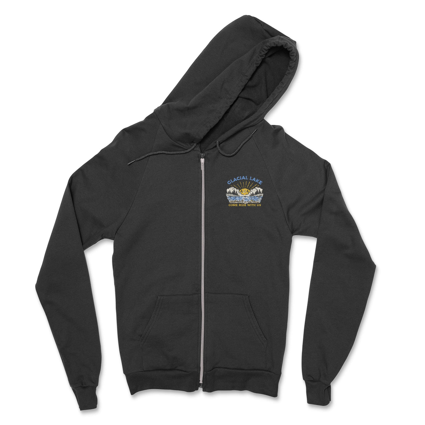 Glacial Lake 4 x 4 Offroad Club Zip-up Hoodie - Goats Trail Off-Road Apparel Company