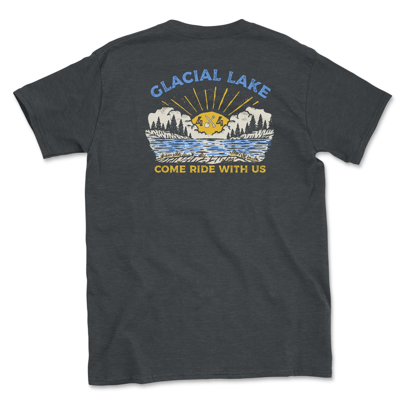 Glacial Lake 4x4 Club Tee Shirt Dark Heather / Small Unisex T-shirt
