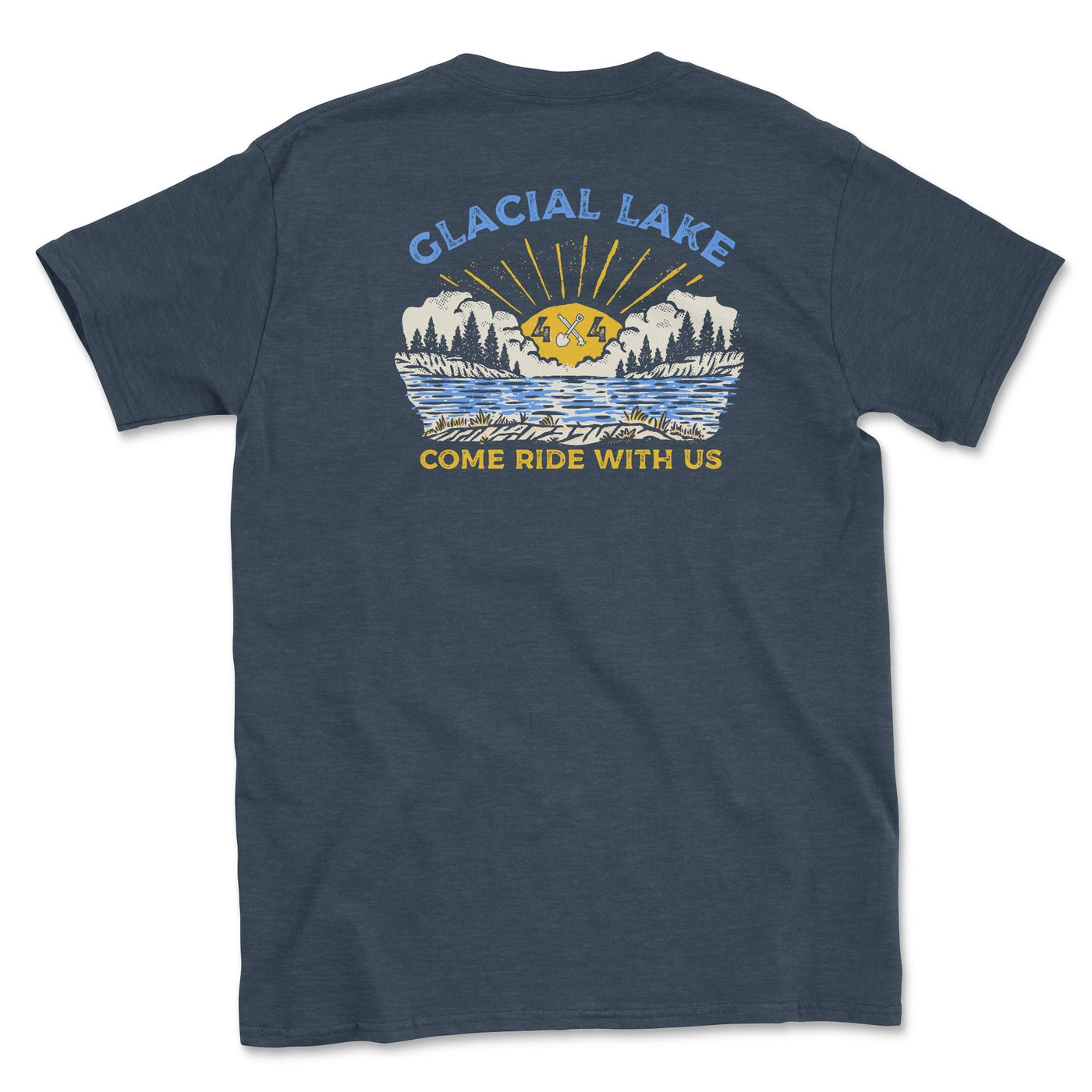 Glacial Lake 4x4 Club Tee Shirt Heather Navy / Small Unisex T-shirt