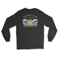 Glacial Lake Long - Sleeve Black 4 x 4 Tee - Goats Trail