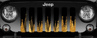 Gold Christmas Tree Festive Grille Insert - Goats Trail