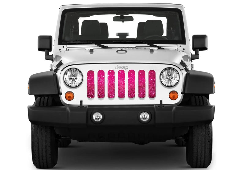 Grille Insert: Bright Sparkle Pink Flex - Made in the USA - Goats Trail