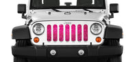 Grille Insert: Bright Sparkle Pink Flex - Made in the USA - Goats Trail