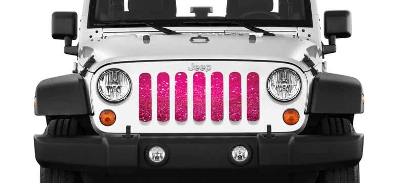 Grille Insert: Bright Sparkle Pink Flex - Made in the USA - Goats Trail