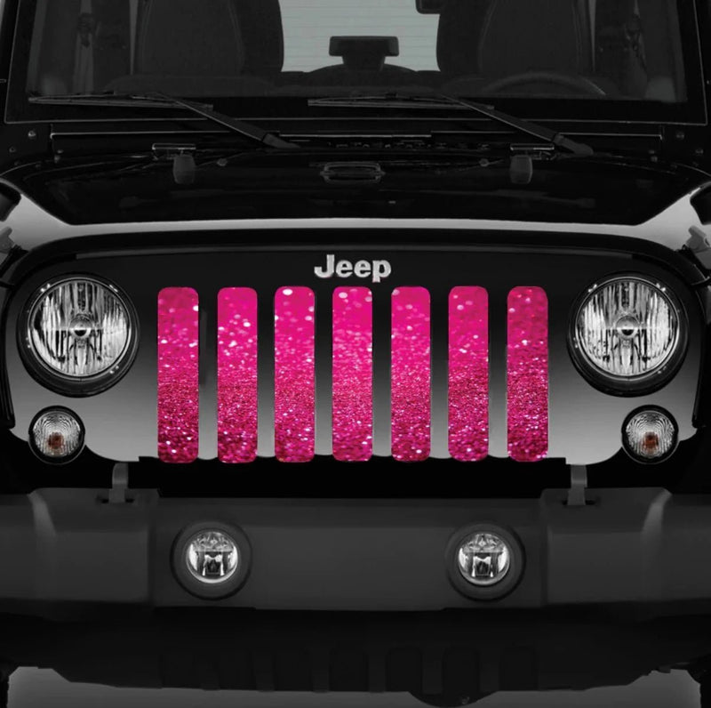 Grille Insert: Bright Sparkle Pink Flex - Made in the USA - Goats Trail