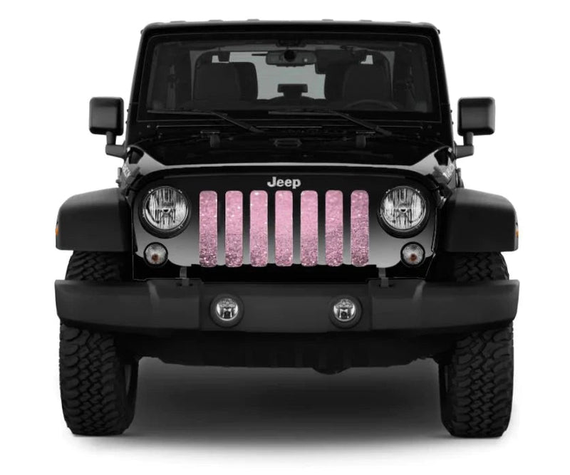 Grille Insert: Light Baby Pink Sparkle - Made in the USA - Goats Trail