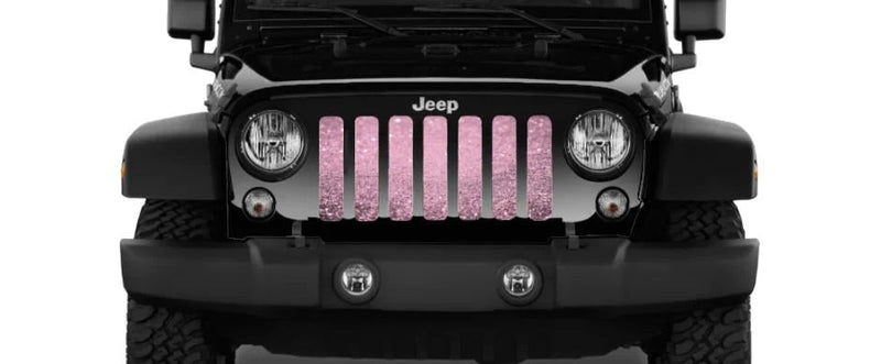 Grille Insert: Light Baby Pink Sparkle - Made in the USA - Goats Trail
