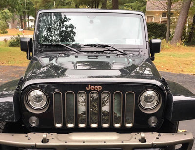 Halloween Spooky Jeep Grille Insert - Goats Trail