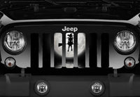 Halloween Themed Witch on her Broom Grille Insert - Goats Trail