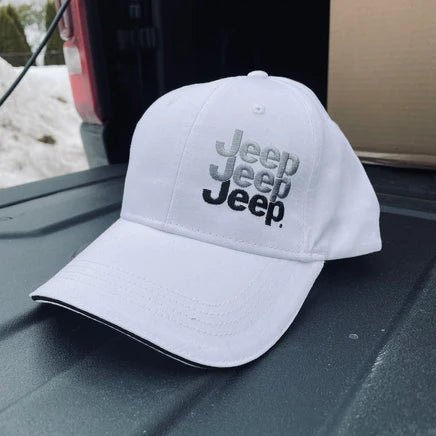 Hat - Jeep® Echo Grays - White - Goats Trail Off-Road Apparel Company