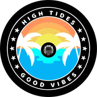 High Tides Good Vibes Spare Tire Cover - Goats Trail