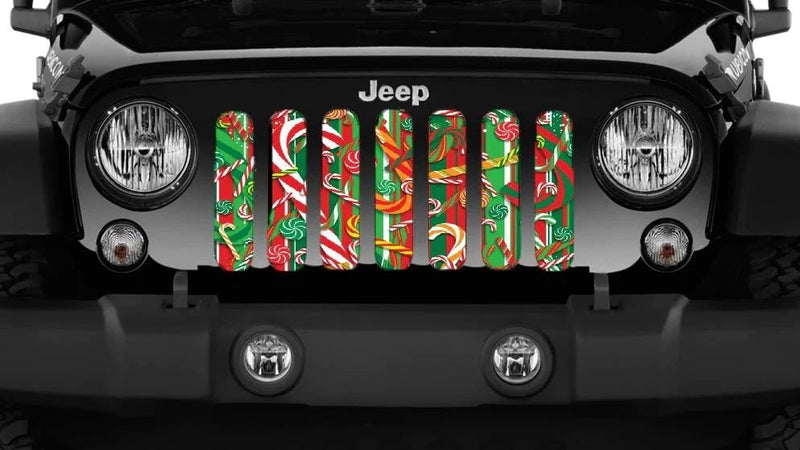 Holiday Candy Cane Lane Grille Insert - Goats Trail
