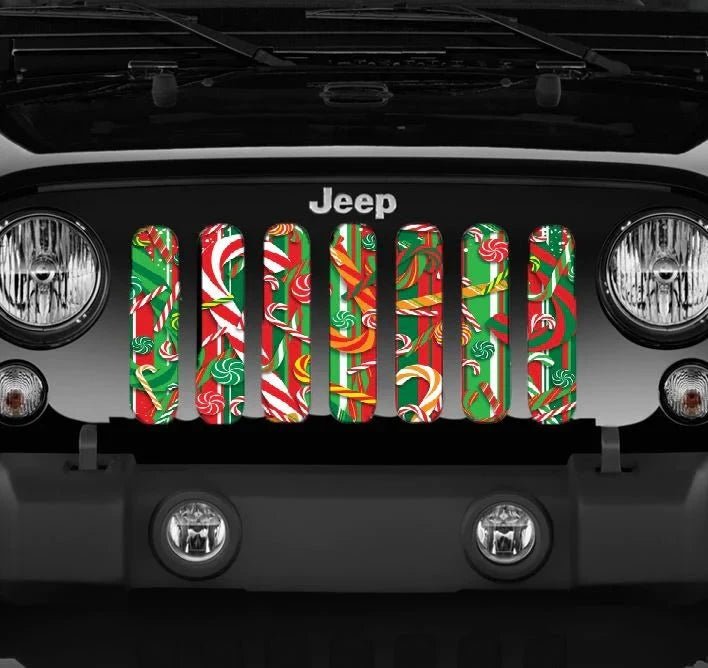 Holiday Candy Cane Lane Grille Insert - Goats Trail