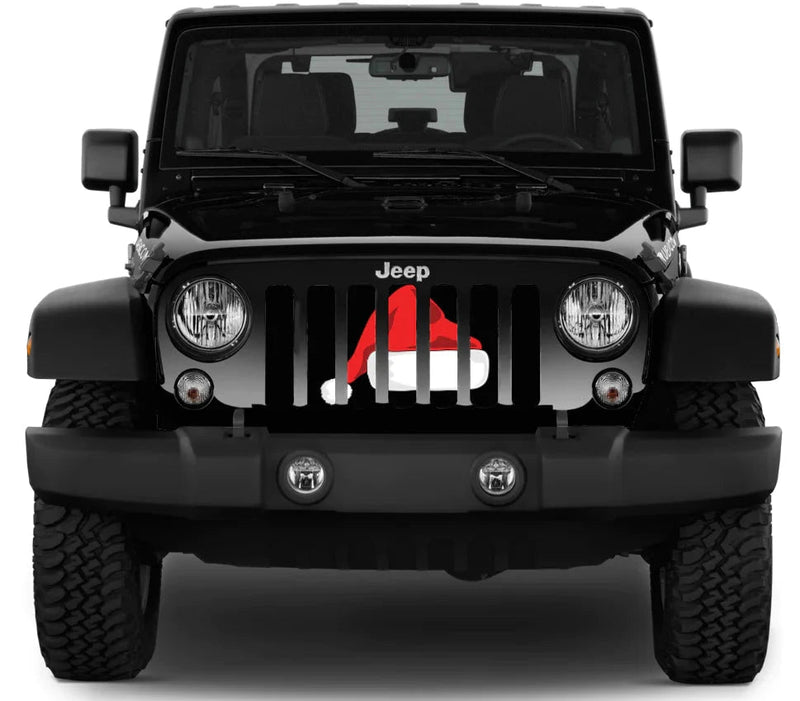 Holiday Santa Hat Christmas Grille Insert - Goats Trail