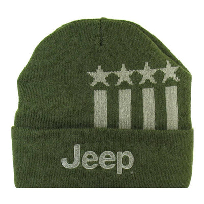 Jeep Stars and Stripes Beanie Hat for Men or Women - Goats Trail