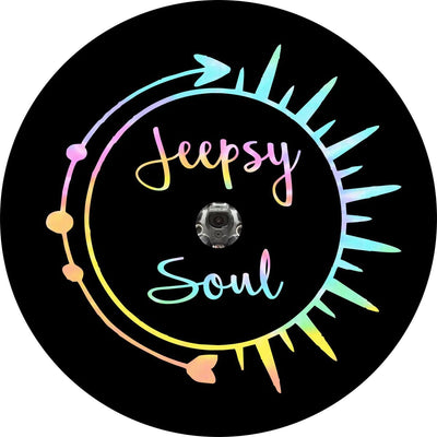 Jeepsy Soul Colorful Spare Tire Cover - Goats Trail