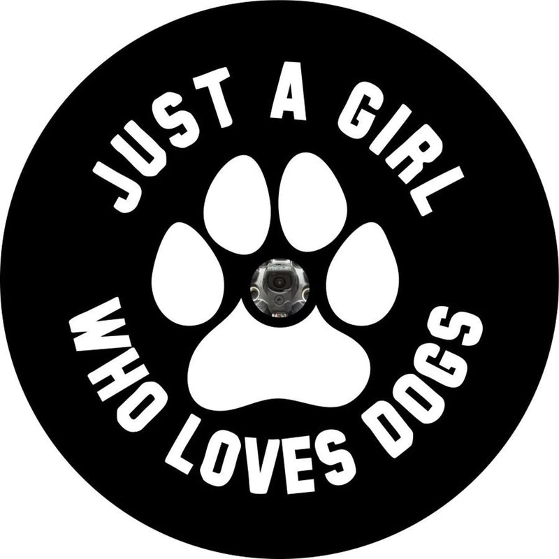 Just a Girl Who Loves Dogs Spare Tire Cover - Goats Trail