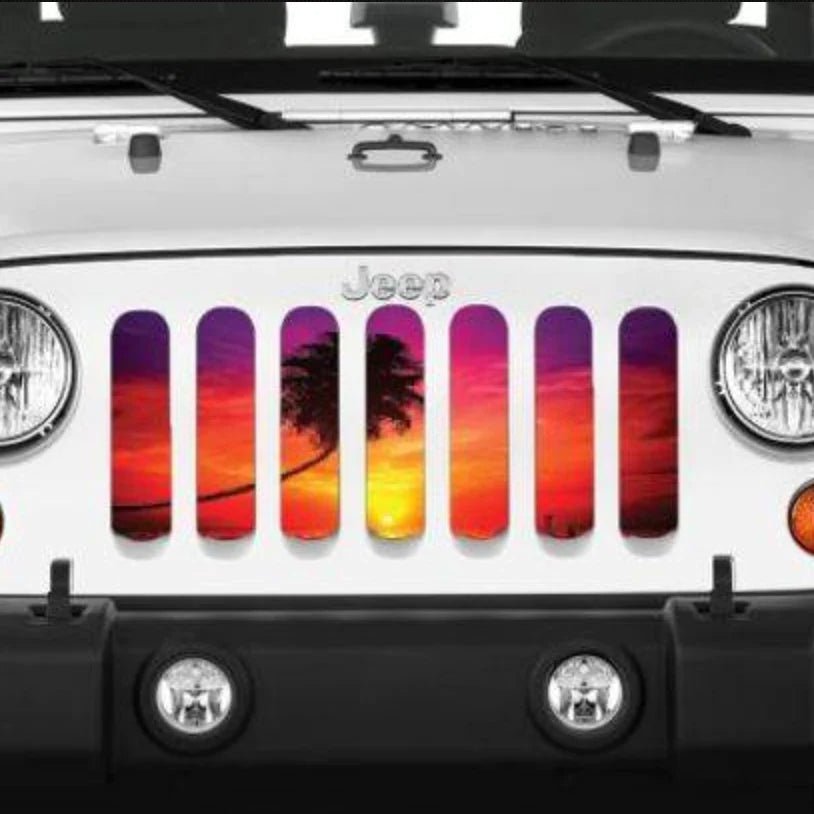 Just Beachy Vibes Jeep Grille Insert - Goats Trail Off-Road Apparel Company