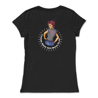 Ladies Rock Off - Road Club Slim Fit V - Neck Tee - Goats Trail