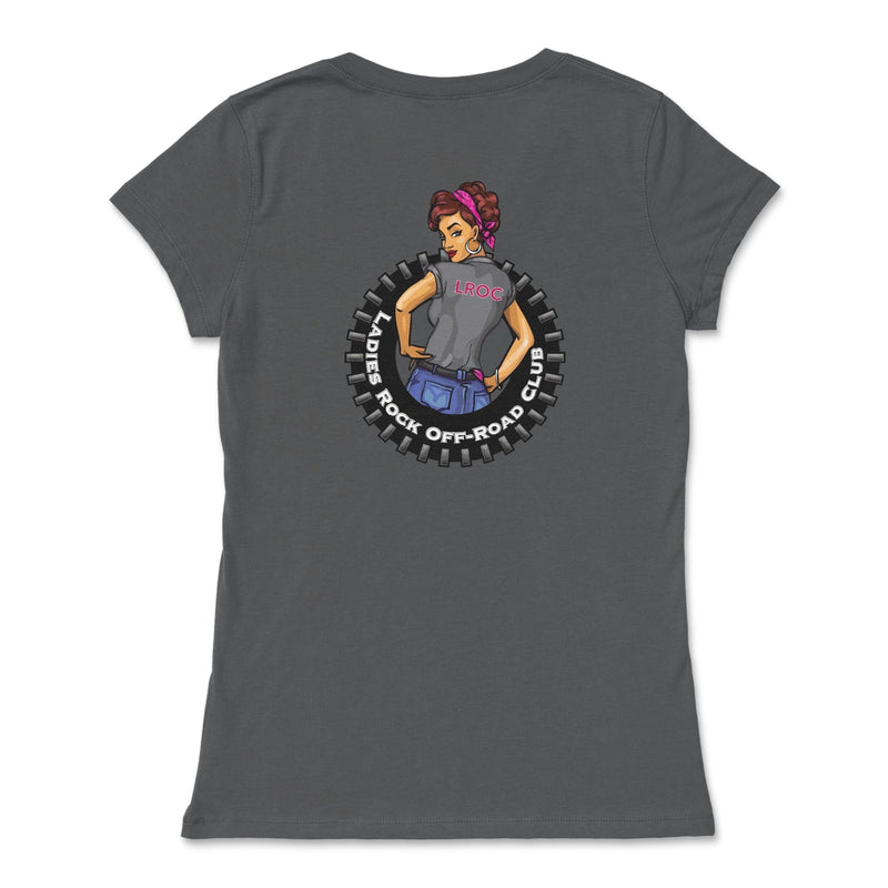 Ladies Rock Off - Road Club Slim Fit V - Neck Tee - Goats Trail