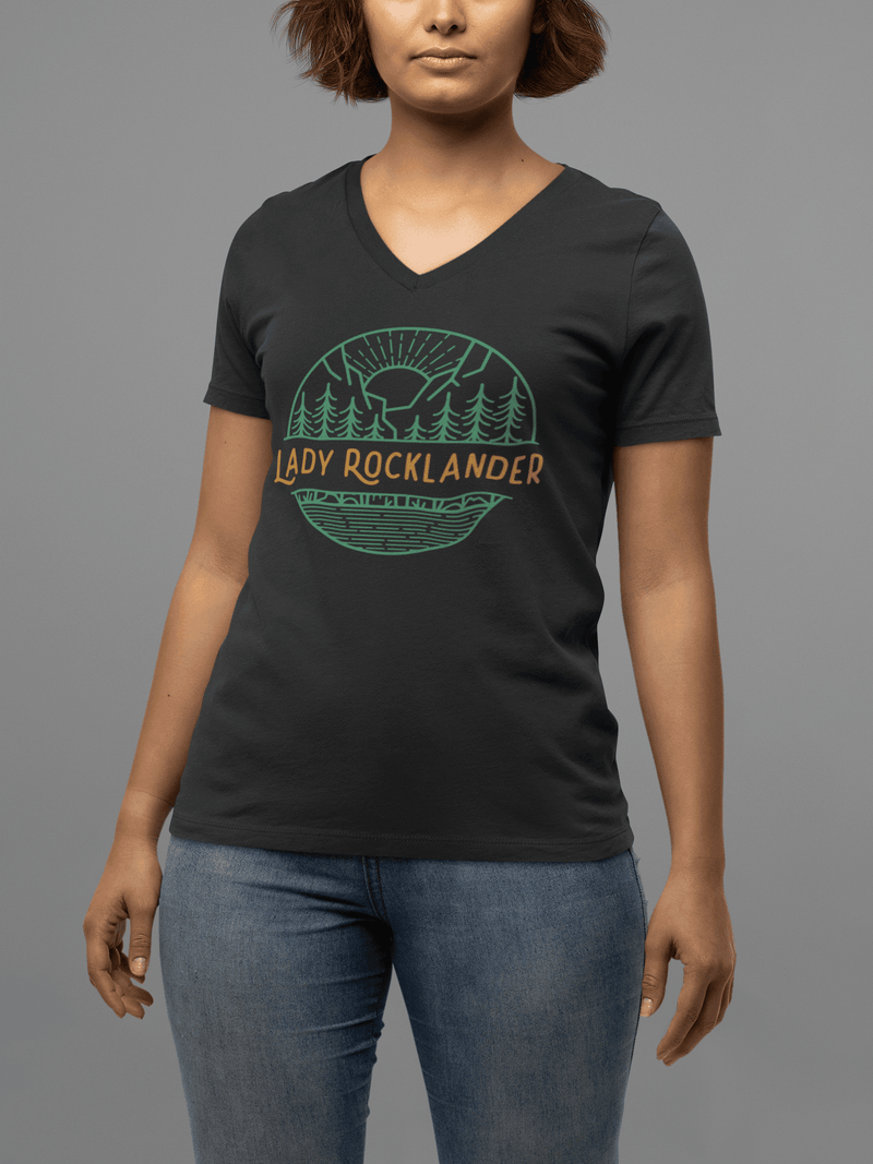 Lady Rocklander V - Neck Tee - Goats Trail