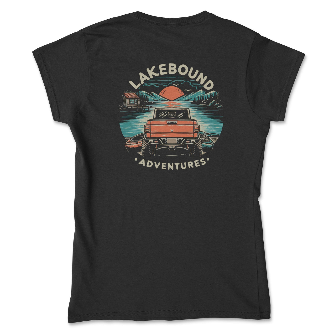 Lake Life is the Good Life 4 x 4 Women's Tee Black / Small Women's Fit T-shirts