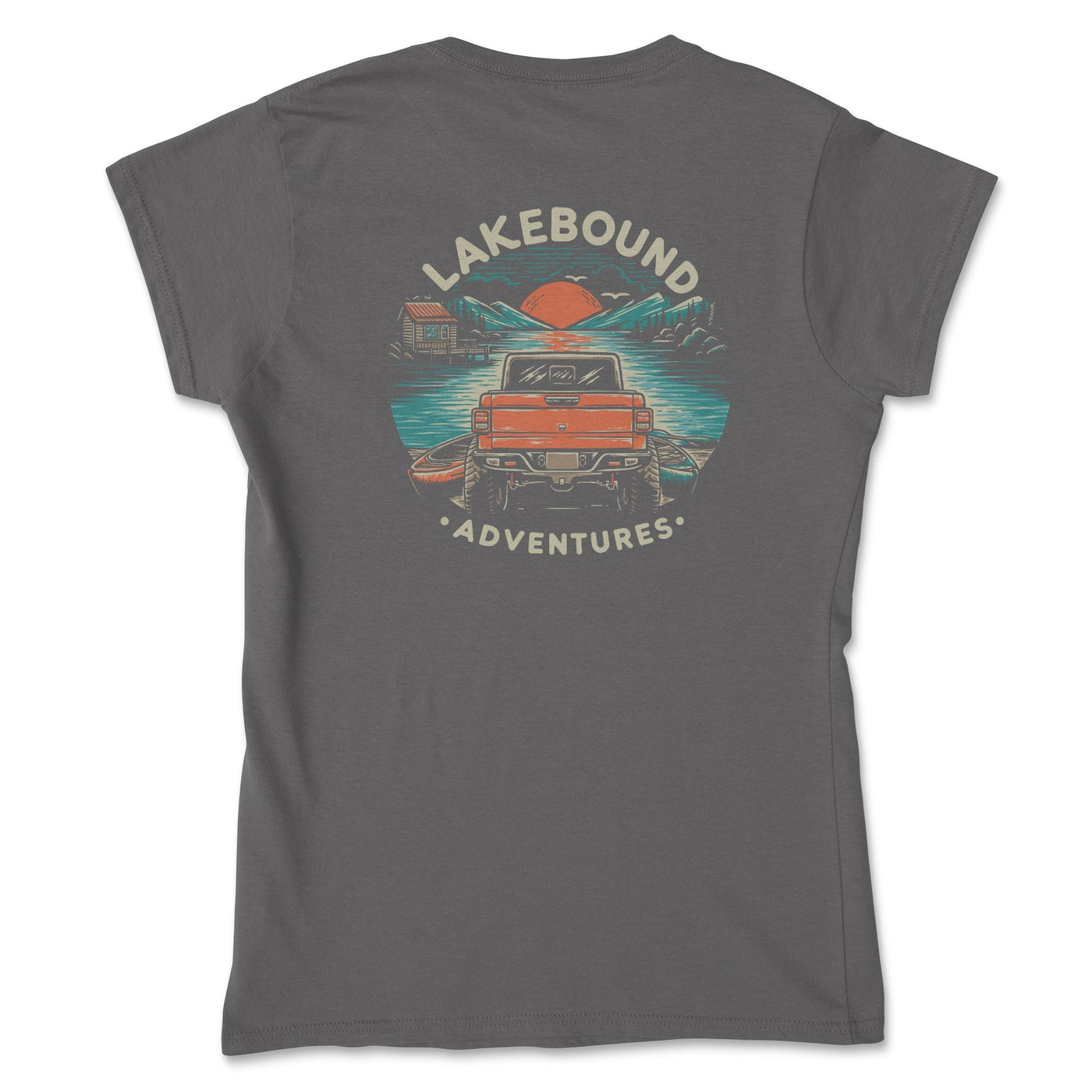 Lake Life is the Good Life 4 x 4 Women's Tee Gunmetal / Small Women's Fit T-shirts
