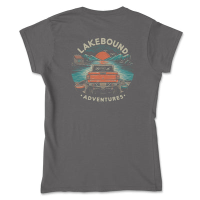 Lake Life is the Good Life 4 x 4 Women's Tee Gunmetal / Small Women's Fit T-shirts
