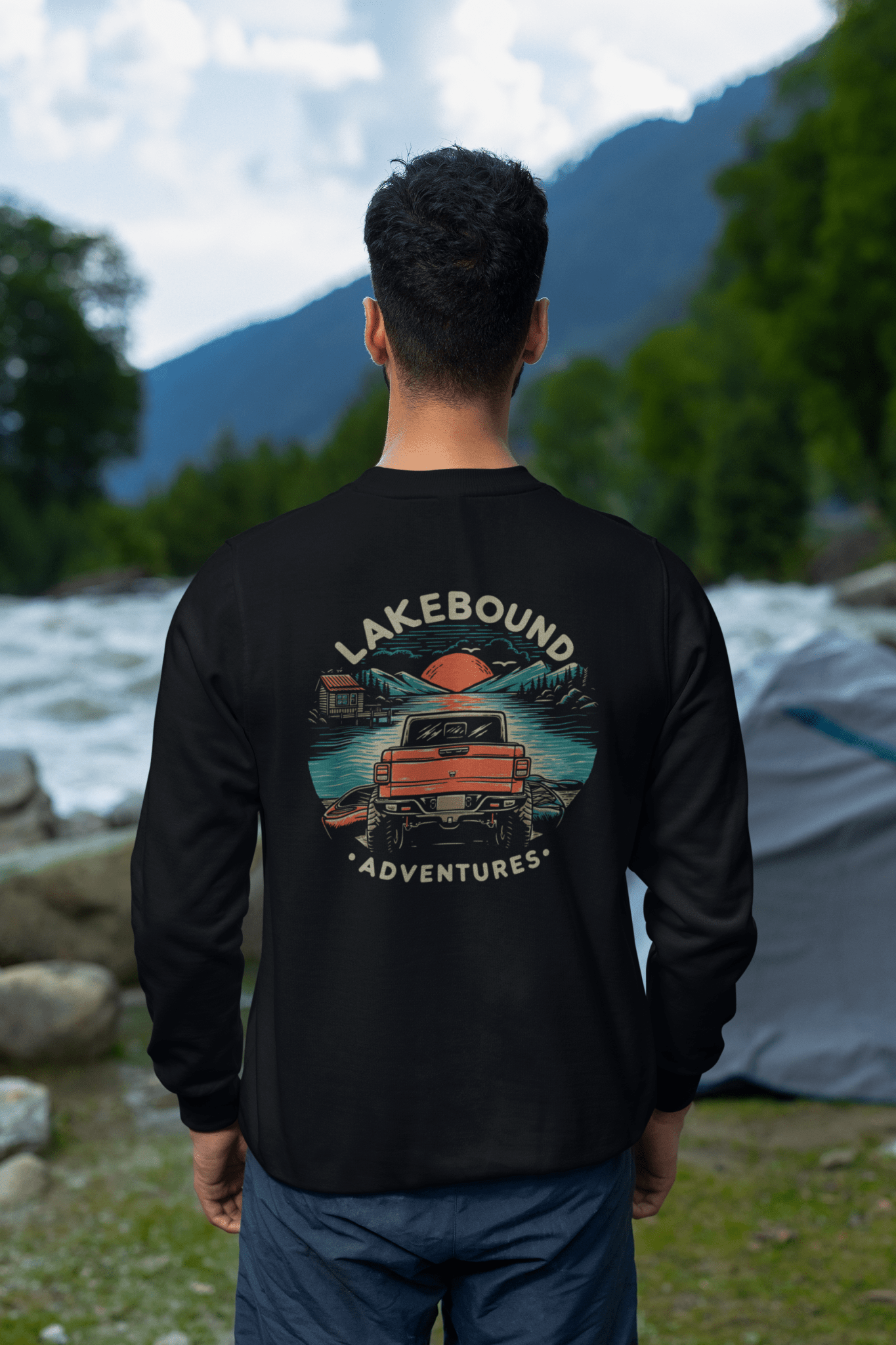 Lakebound Adventures Crewneck Sweatshirt - Goats Trail Off-Road Apparel Company