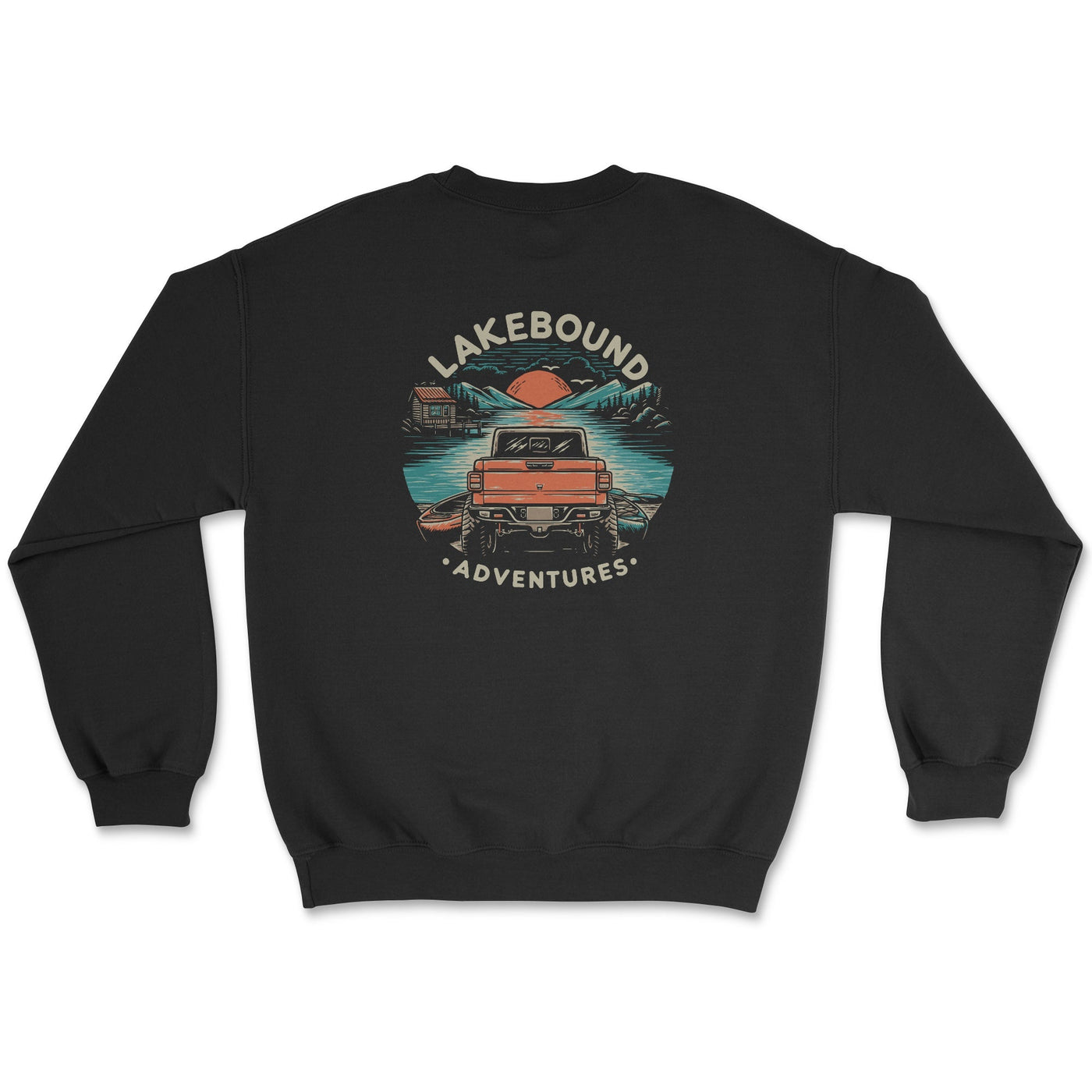 Lakebound Adventures Crewneck Sweatshirt Black / Small Crewneck Sweatshirt